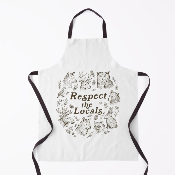 Item preview, Respect The Locals Animal Raccoon Wolf Owl Deer designed and sold by suhairee-studio.