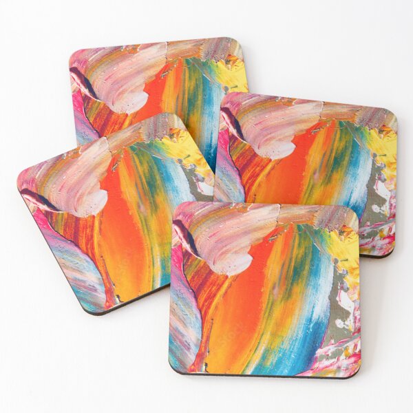 Item preview, Vibrant Abstract Oil Paint Texture Brush Stroke Wall Art Main Tag designed and sold by LuxocaDesigns24.