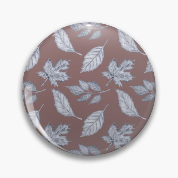 Item preview, Dusty Mauve Autumn Leaf Pattern | Vintage Botanical Art designed and sold by ​Jyoti Digital Artist.