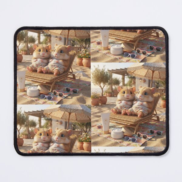 Item preview, Cute Hamsters Summer Beach Vacation. designed and sold by JoyNest = "The nest of joy".
