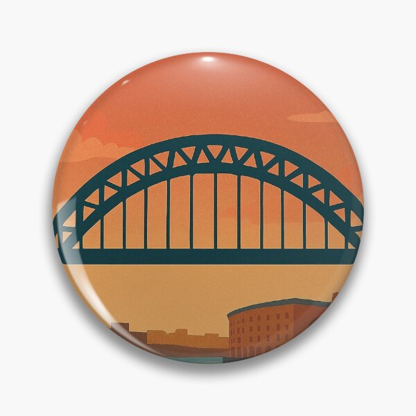 Item preview, Newcastle Retro Travel Poster – Tyne Bridge Wall Print designed and sold by StillandStory.