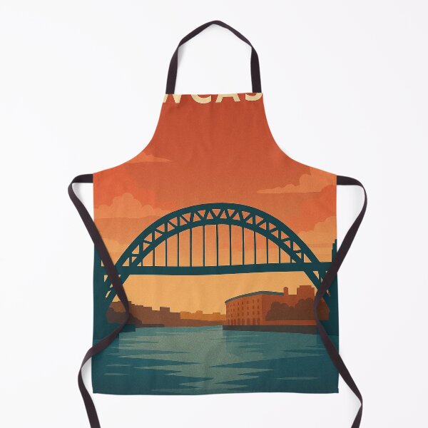Item preview, Newcastle Retro Travel Poster – Tyne Bridge Wall Print designed and sold by StillandStory.