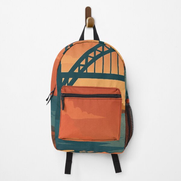 Item preview, Newcastle Retro Travel Poster – Tyne Bridge Wall Print designed and sold by StillandStory.
