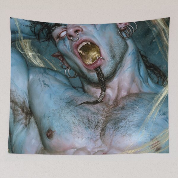 Item preview, Hot Blue Divine Ascension — Elemental Fantasy Realism designed and sold by JaimeLikes.