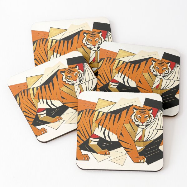 Item preview, cubist animal artwork designed and sold by forget45studio.