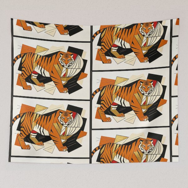 Item preview, cubist animal artwork designed and sold by forget45studio.