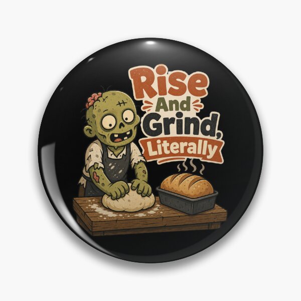 Item preview, Rise And Grind Literally Shirt, Comfort Colors® Zombie Baker Tee, Funny Halloween Baking Pun Graphic designed and sold by TshirtsLabs.