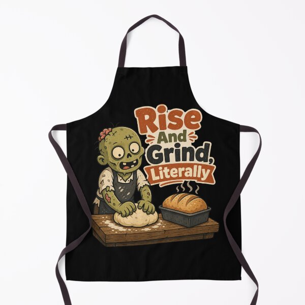 Item preview, Rise And Grind Literally Shirt, Comfort Colors® Zombie Baker Tee, Funny Halloween Baking Pun Graphic designed and sold by TshirtsLabs.