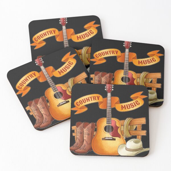 Item preview, Country Music Cowboy Boots Guitar Hat Western  designed and sold by Tee-Shirt-Topia.