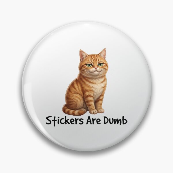 Item preview, Stickers Are Dumb Smug Cat designed and sold by VFXguy.