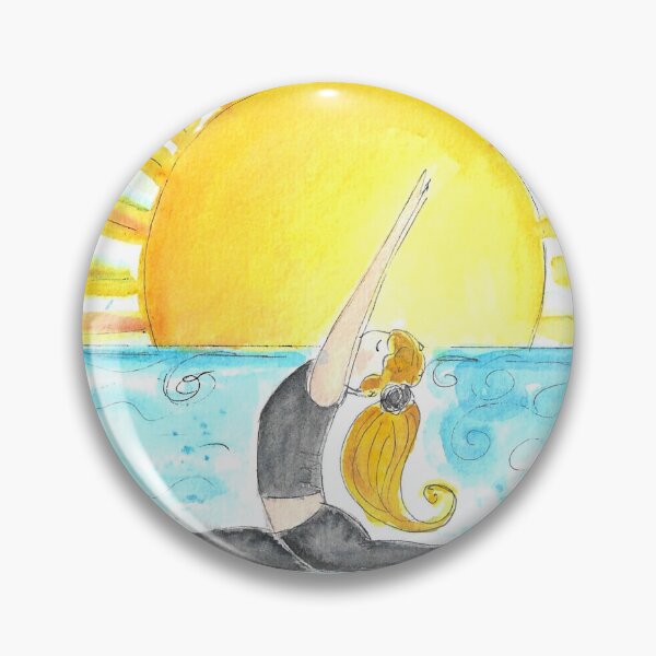 Item preview, Sunrise Yoga Split on Ocean Wave designed and sold by AleSighinolfi.