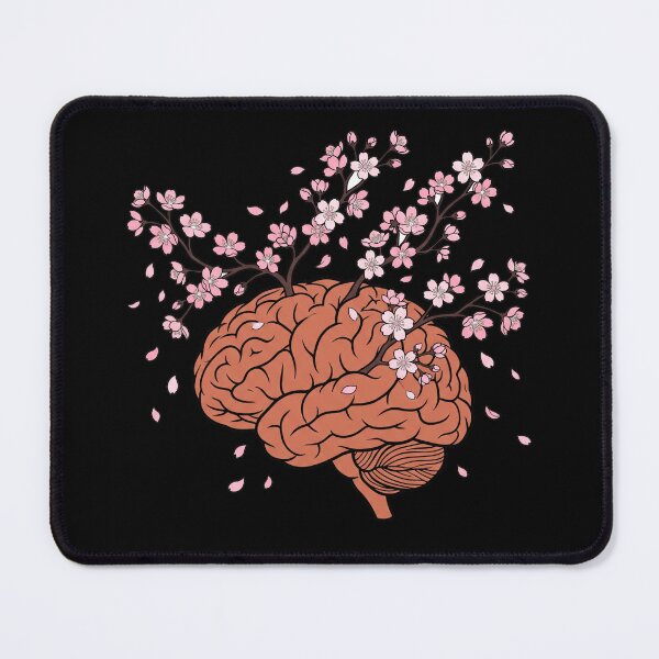 Item preview, Cherry Blossom Brain Sakura Floral Neuroscience Mental Health Aesthetic designed and sold by Animer-art1.