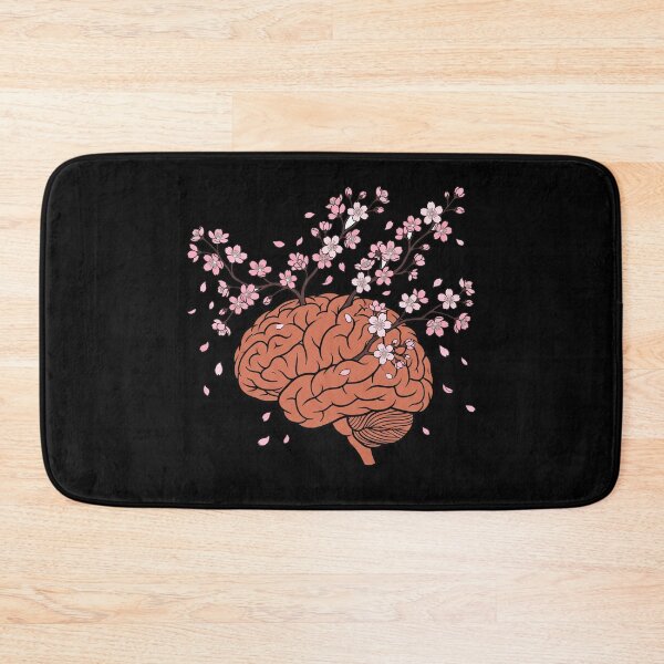 Item preview, Cherry Blossom Brain Sakura Floral Neuroscience Mental Health Aesthetic designed and sold by Animer-art1.