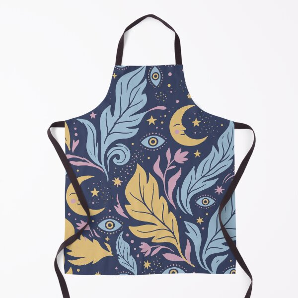 Item preview, Moons with Faces, Mystic Eyes, and Celestial Colored Leaves designed and sold by Pattique.