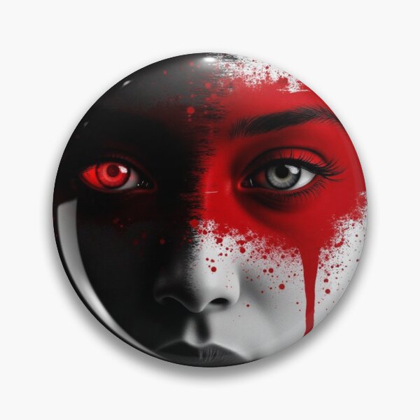 Item preview, Crimson Duality – Abstract Female Portrait designed and sold by EleganceStudio.