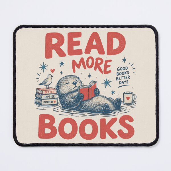 Item preview, Read More Books Otter Funny Bookish, Sea Otter Reading Book Lover Gift designed and sold by Cchotlan.