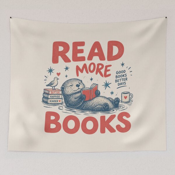 Item preview, Read More Books Otter Funny Bookish, Sea Otter Reading Book Lover Gift designed and sold by Cchotlan.