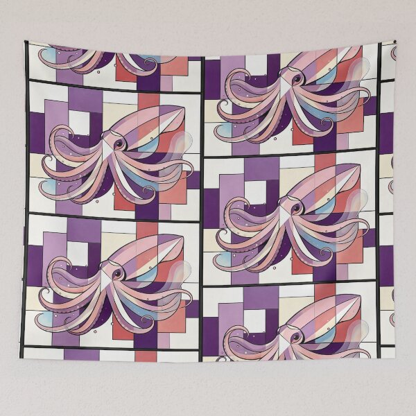 Item preview, cubist animal artwork designed and sold by forget45studio.