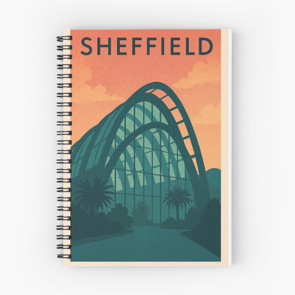 Item preview, Sheffield Retro Travel Poster – Winter Garden Print designed and sold by StillandStory.