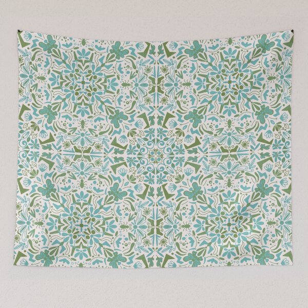 Item preview, Vintage Pattern with Flowers Dots and Insects designed and sold by FandomizedRose.
