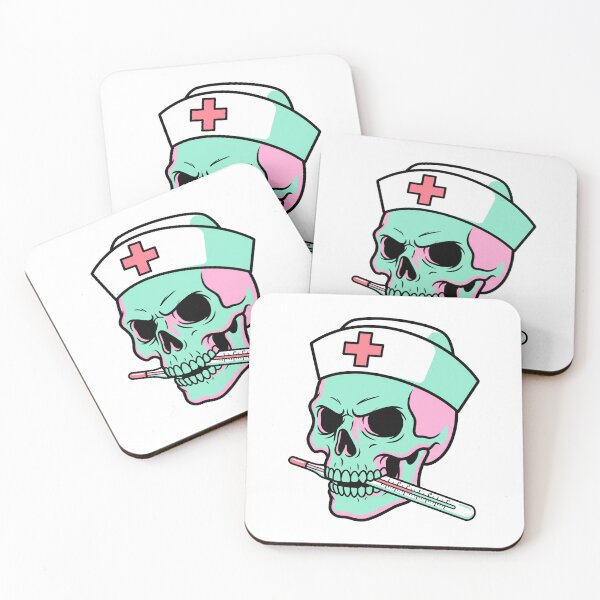 Item preview, Creepy Nurse Skull Thermometer Pastel Goth Kawaii Medical Aesthetic designed and sold by Animer-art1.