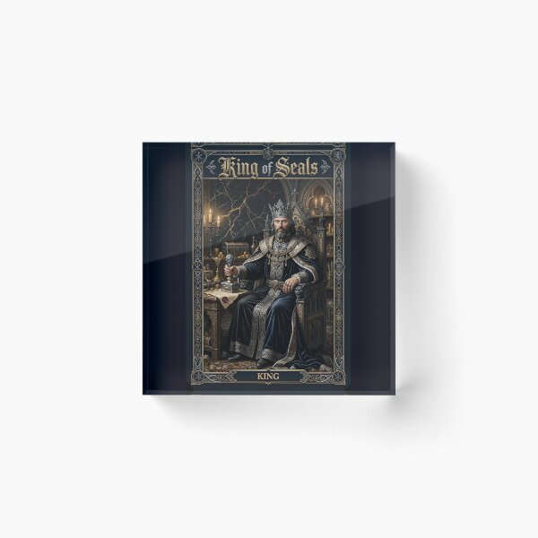 Item preview, King of Seals- tarot card designed and sold by Studio77-Gothic.