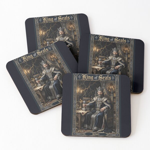 Item preview, King of Seals- tarot card designed and sold by Studio77-Gothic.