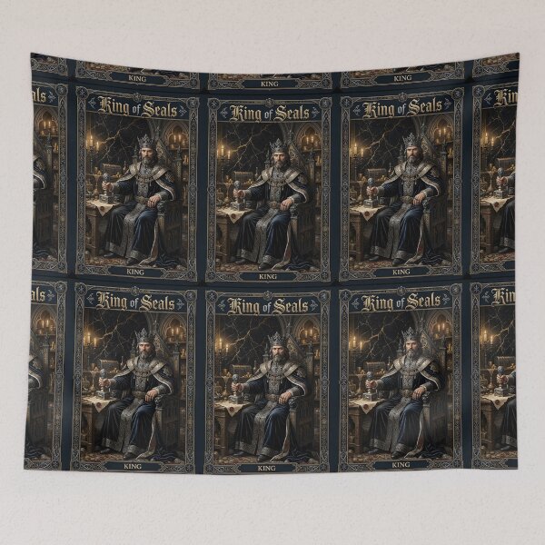 Item preview, King of Seals- tarot card designed and sold by Studio77-Gothic.