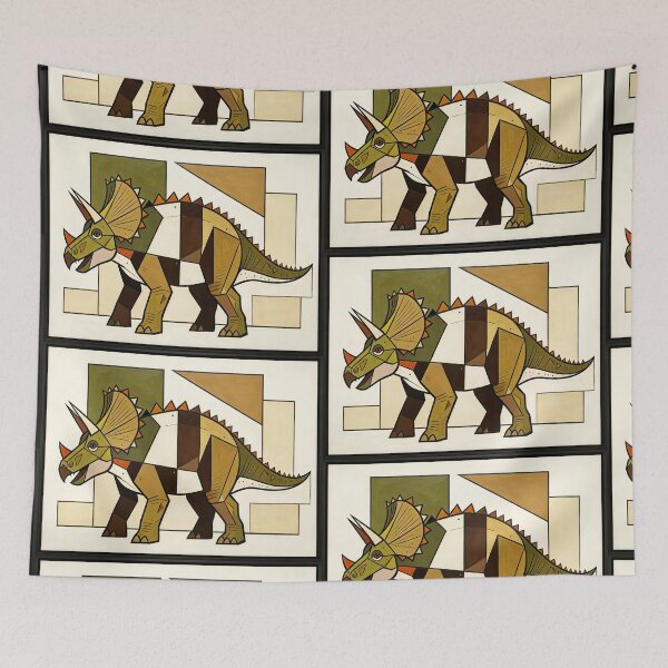 Item preview, cubist animal artwork designed and sold by forget45studio.