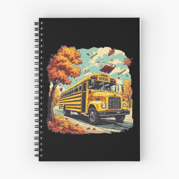 Artikelvorschau, Vintage gelber Schulbus – Herbstliches Retro-Design für den Schulanfang entworfen und verkauft von emiliacreations.