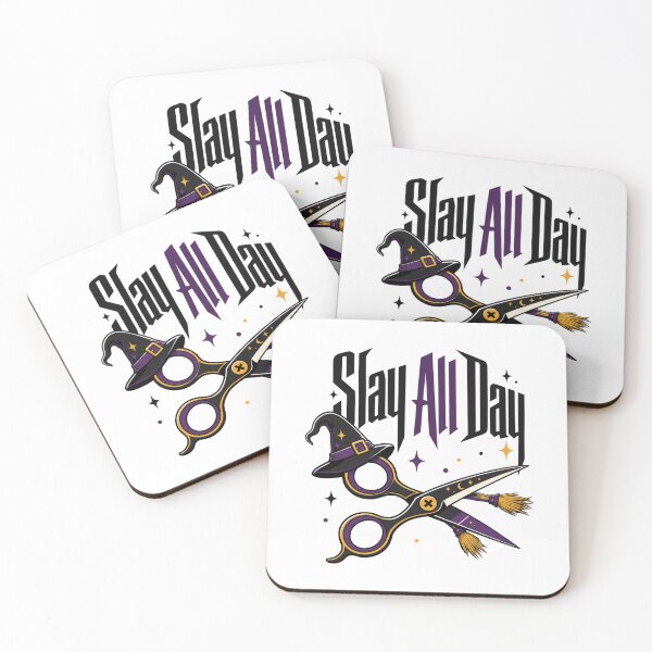Item preview, All Day Shirt, Comfort Colors® Witch Scissors Tee, Funny Halloween Hairstylist Salon Graphic designed and sold by TshirtsLabs.
