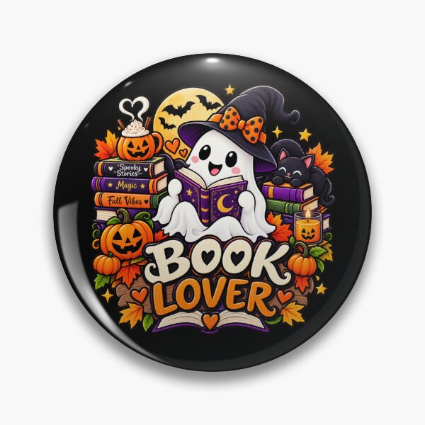 Artikelvorschau, Halloween-Geschenk für Bücherliebhaber: Niedlicher Geist im Lesestil entworfen und verkauft von Corvoria.
