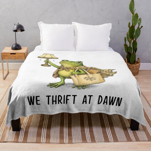 Item preview, We Thrift At Dawn Funny Frog designed and sold by nosu-art-pod.