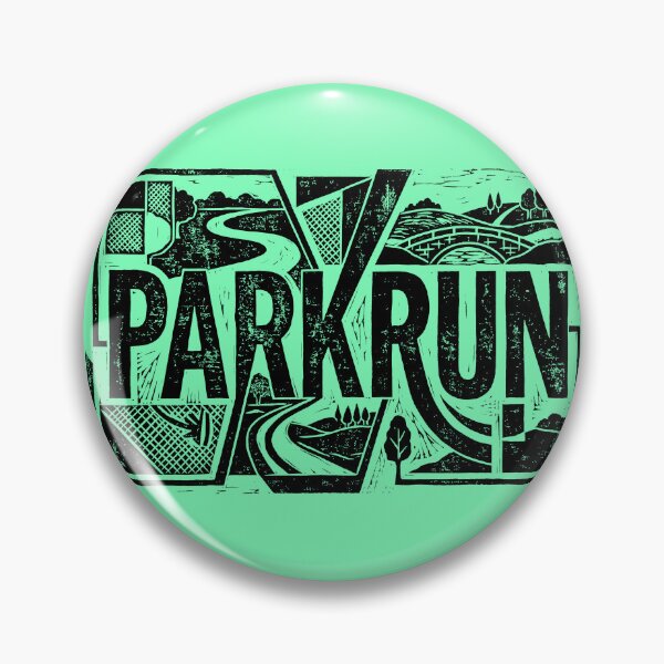 Item preview, Parkrun Landscape Running Woodcut Linocut Art 5k Runner Gift designed and sold by KiwiRider.