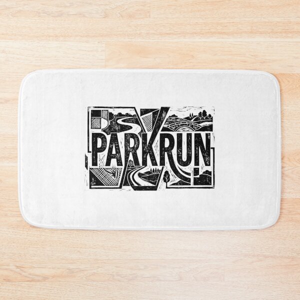 Item preview, Parkrun Landscape Running Woodcut Linocut Art 5k Runner Gift designed and sold by KiwiRider.