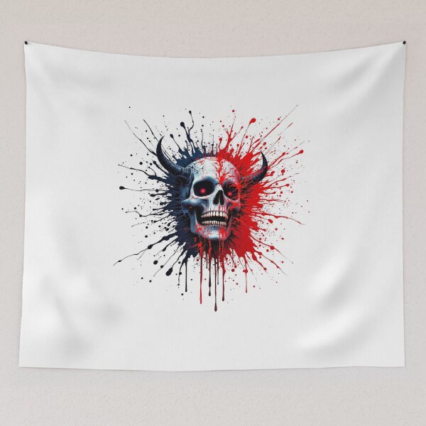 Item preview, Crimson Demon Skull – Infernal Chaos designed and sold by EleganceStudio.