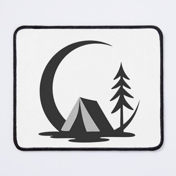 Item preview, Minimalist Camping Moon Pine designed and sold by GabeMountainArt.