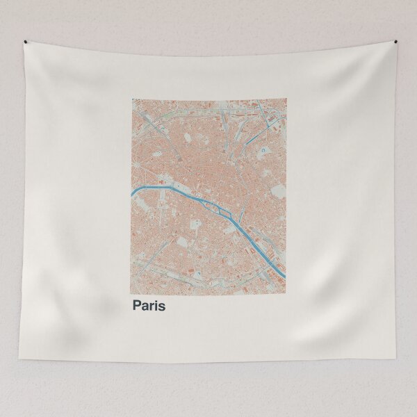 Item preview, Paris Minimalistic Map Art designed and sold by MapsNerd.