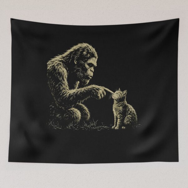 Item preview, Bigfoot Cat Shirt designed and sold by starmuffsre.