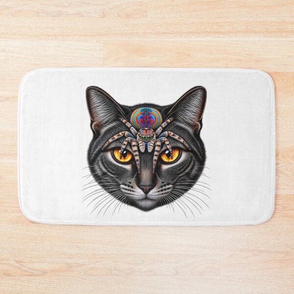 Item preview, Peacock Spider Cat With Golden Eyes designed and sold by Kimberly Palmer.