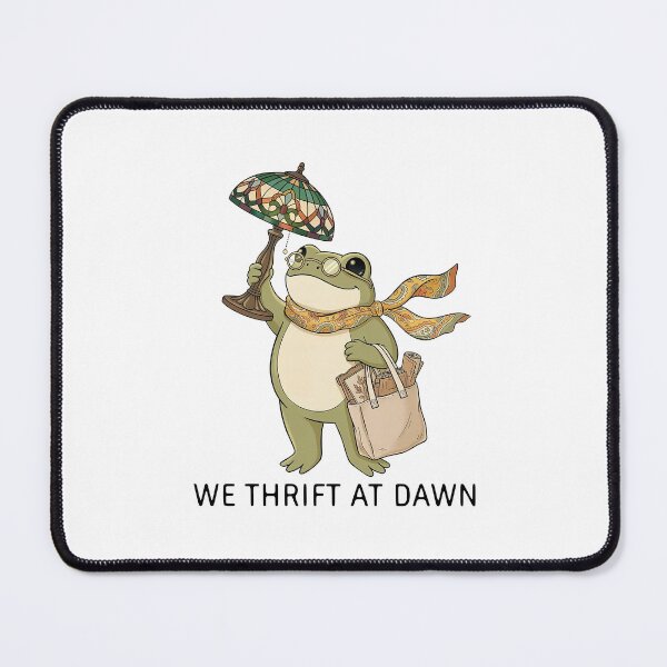 Item preview, We Thrift At Dawn Frog Meme designed and sold by nosu-art-pod.