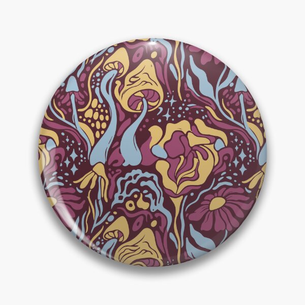 Item preview, Psychedelic Flowers, Forest Mushrooms and 70s Whirlpools designed and sold by Pattique.