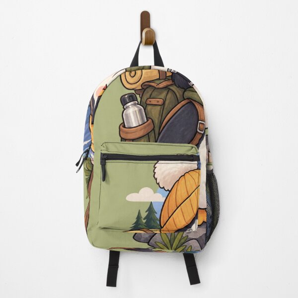 Item preview, Cute Penguin Mountain Adventure – Cozy Hiking Illustration designed and sold by LmonioressXxx.