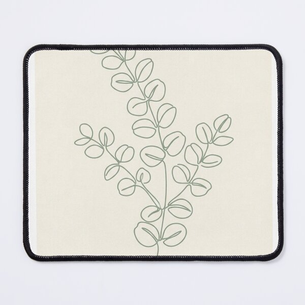 Item preview, Eucalyptus Sprig Line Art | Sage and Cream Botanical Print designed and sold by Zaramodo.