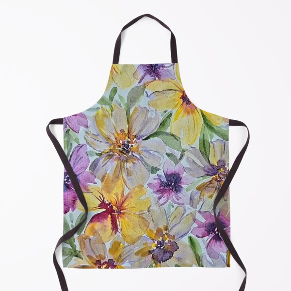 Item preview, Vintage Watercolor Flower Toss designed and sold by Vintage-Lady65.
