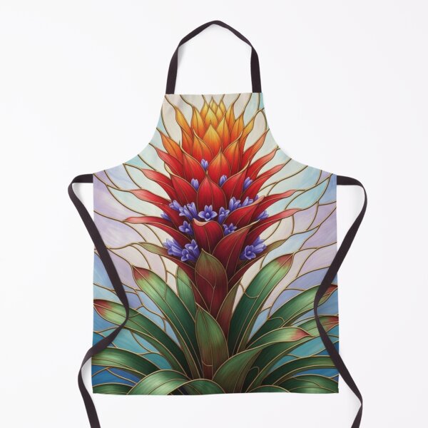 Item preview, Bromeliad Tropical Plant Stained Glass Illustration designed and sold by Exquisite Design Studio „Paculówka”.