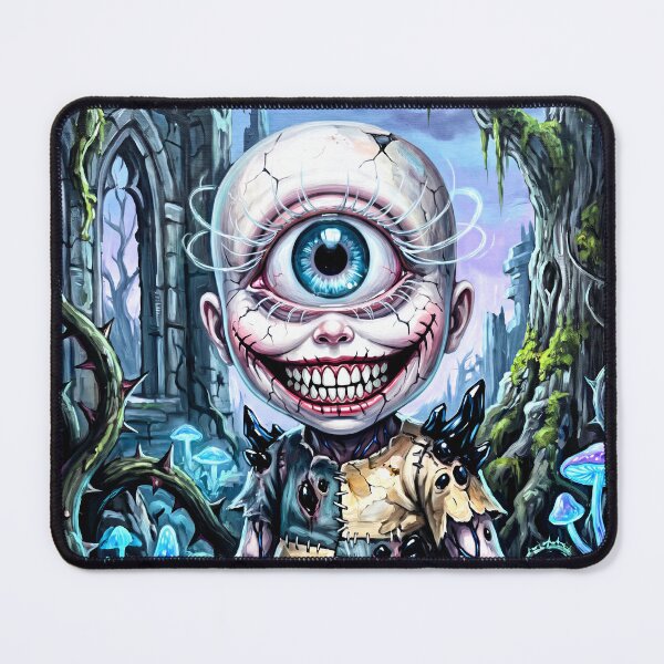 Item preview, Creepy Cute One Eyed Child with a Wide Sinister Smile designed and sold by QQQueen.