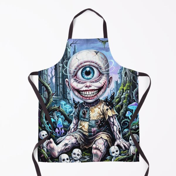 Item preview, Creepy Cute One Eyed Child with a Wide Sinister Smile designed and sold by QQQueen.
