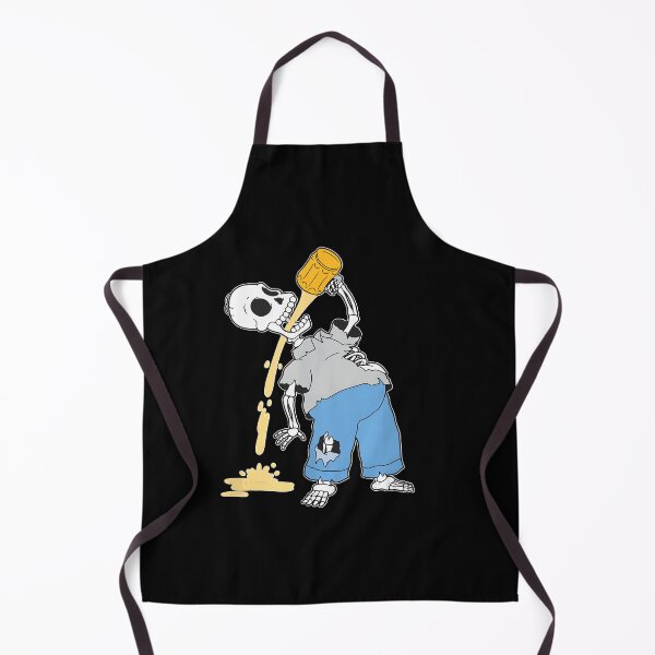 Item preview, Yellow Cartoon Family Donut Loving Dad Skeleton Beer Spooky designed and sold by ZachDowns.
