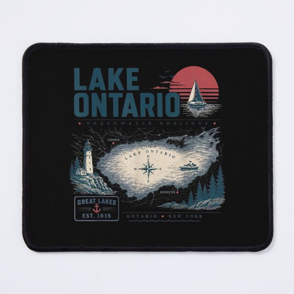 Item preview, Lake America Funny Ontario USA Canada Graphic designed and sold by Juansustait.